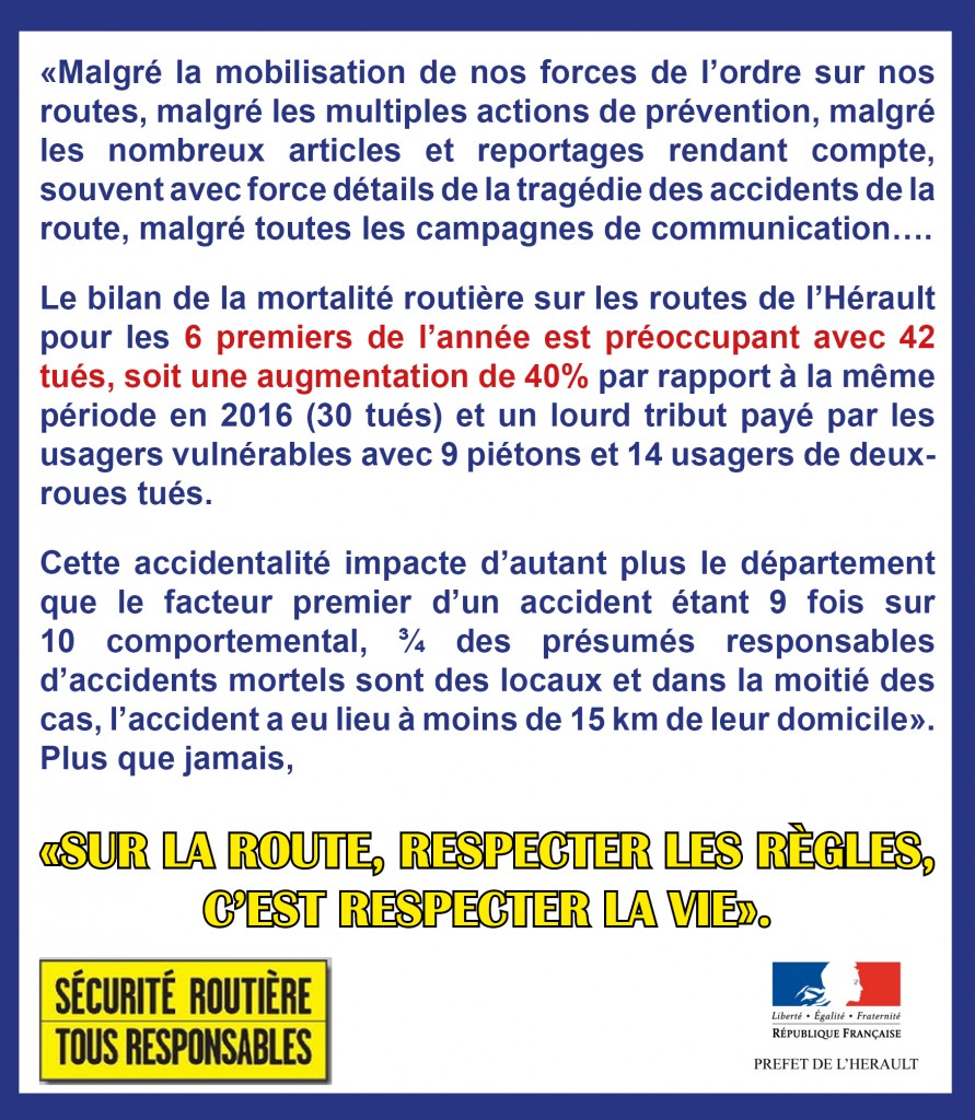 Message Préfecture Sécurité Routière2