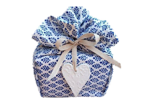 A gift covered with newspaper